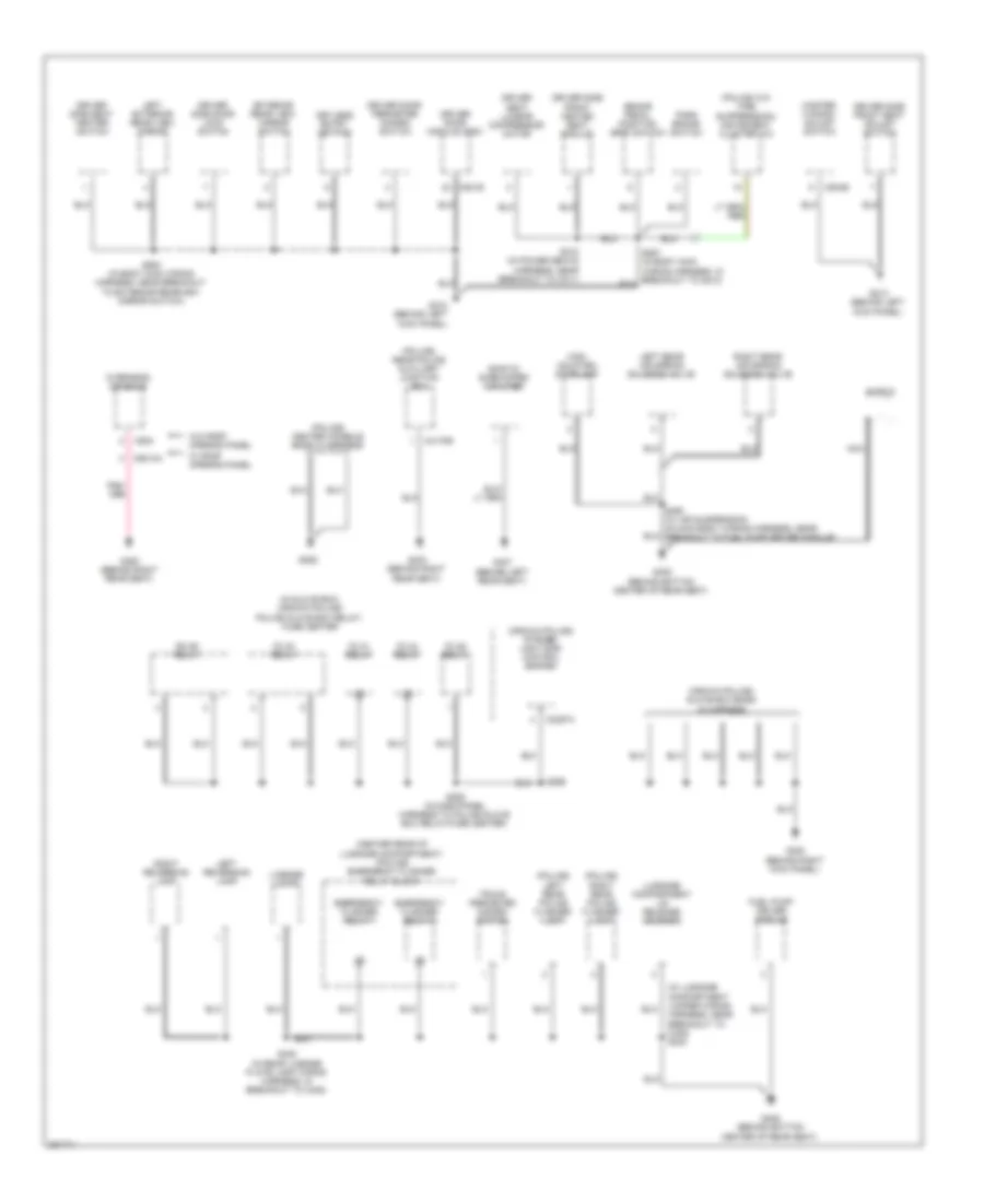 Ground Distribution Wiring Diagram 3 of 4 for Ford Crown Victoria 2008