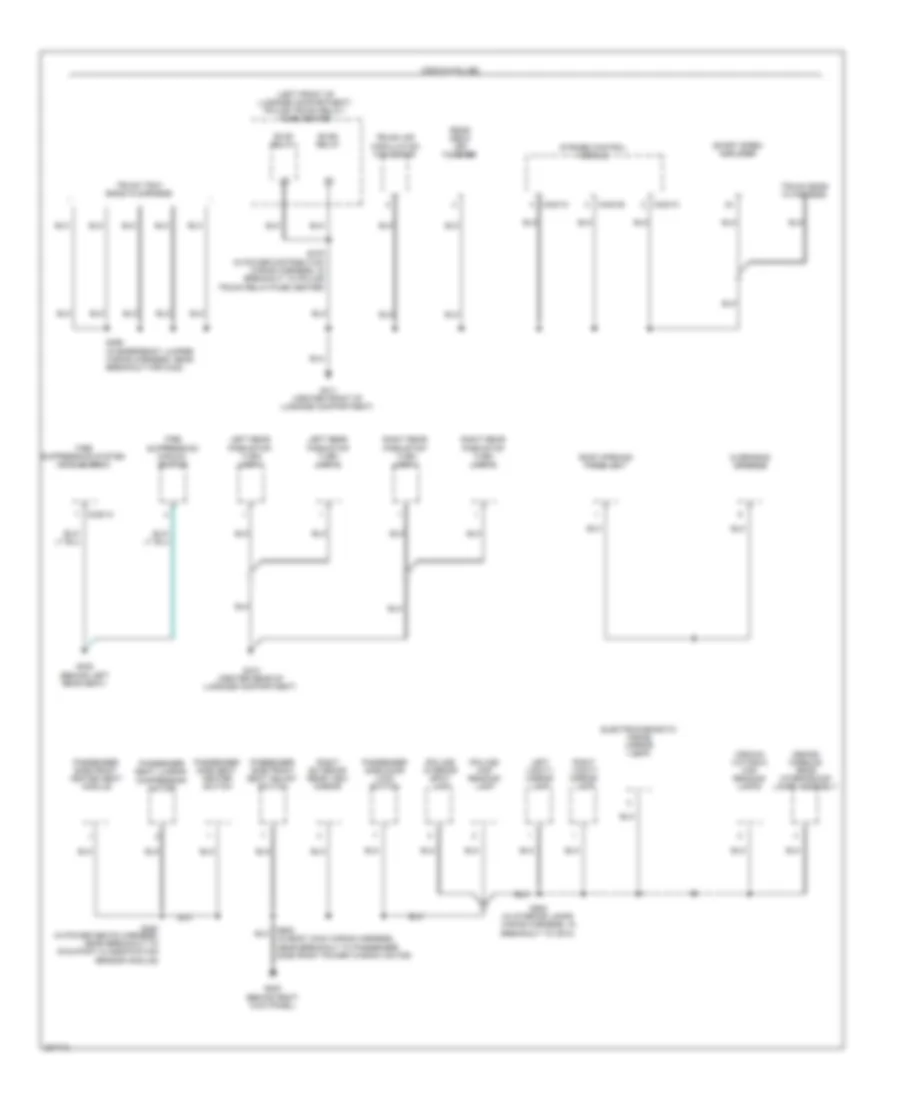 Ground Distribution Wiring Diagram (4 of 4) for Ford Crown Victoria 2008