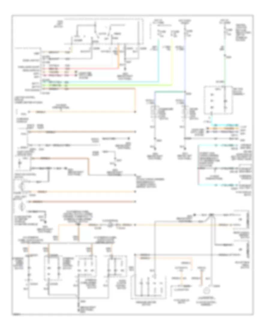 Instrument Illumination Wiring Diagram for Ford Crown Victoria 2008