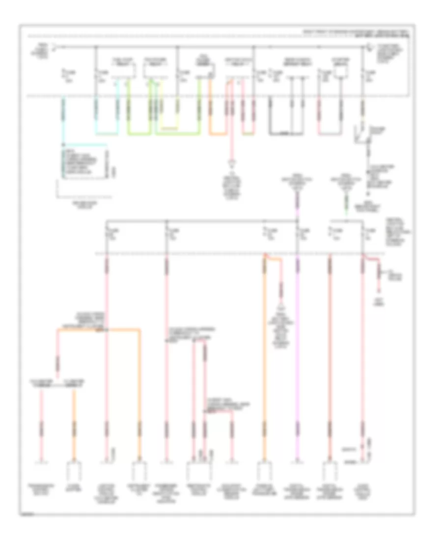 Power Distribution Wiring Diagram (2 of 5) for Ford Crown Victoria 2008