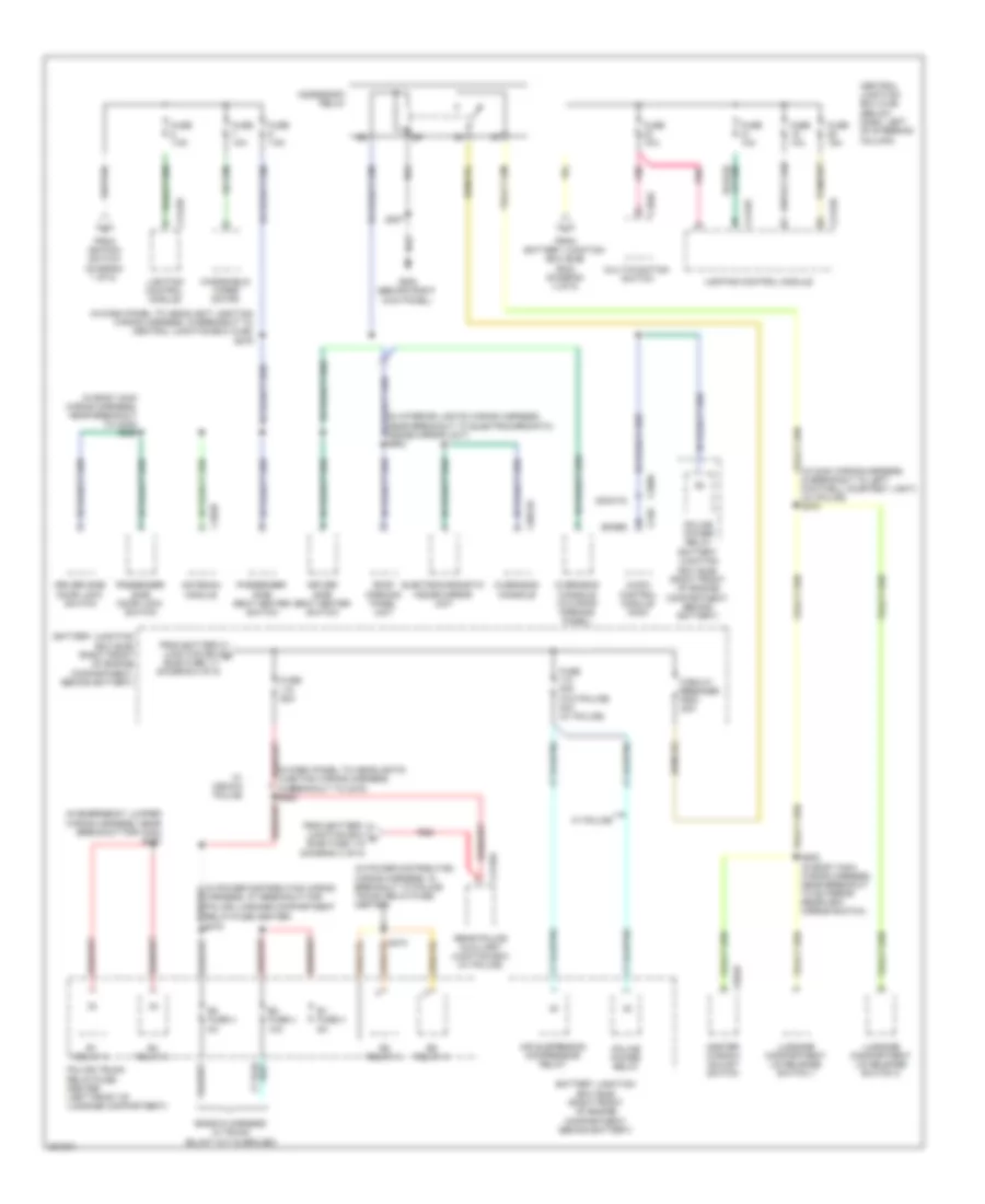 Power Distribution Wiring Diagram (5 of 5) for Ford Crown Victoria 2008