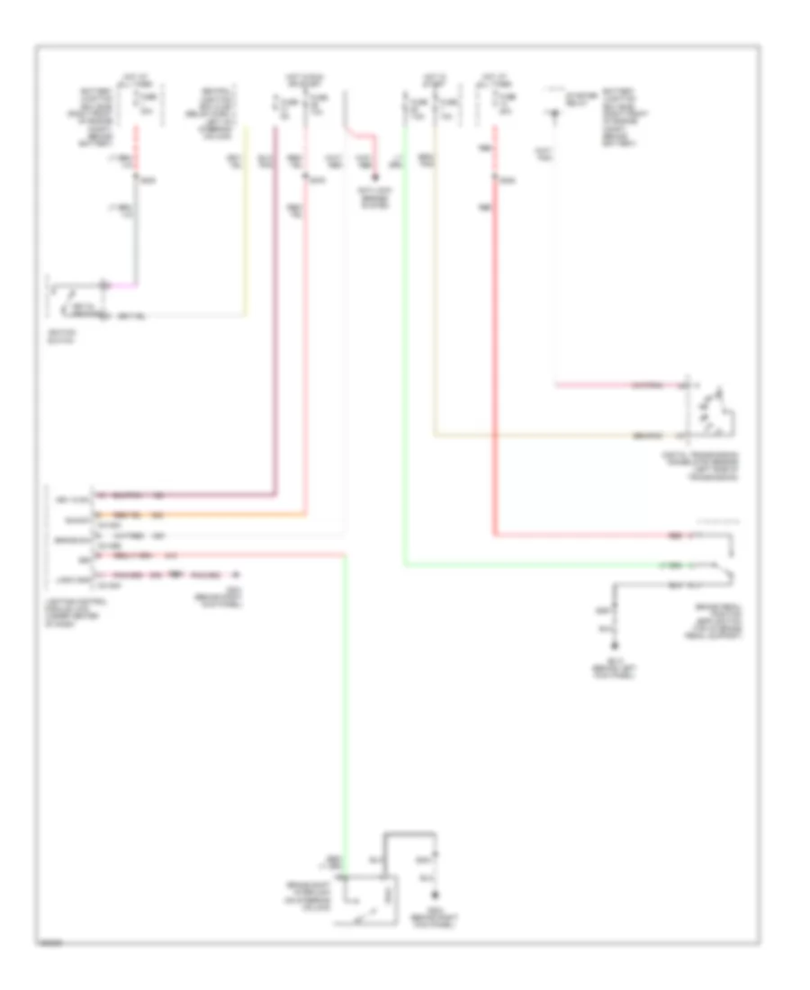 Shift Interlock Wiring Diagram, without Console for Ford Crown Victoria 2008