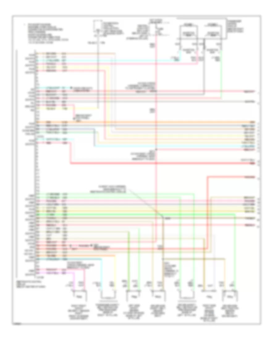 Supplemental Restraints Wiring Diagram 1 of 2 for Ford Crown Victoria 2008