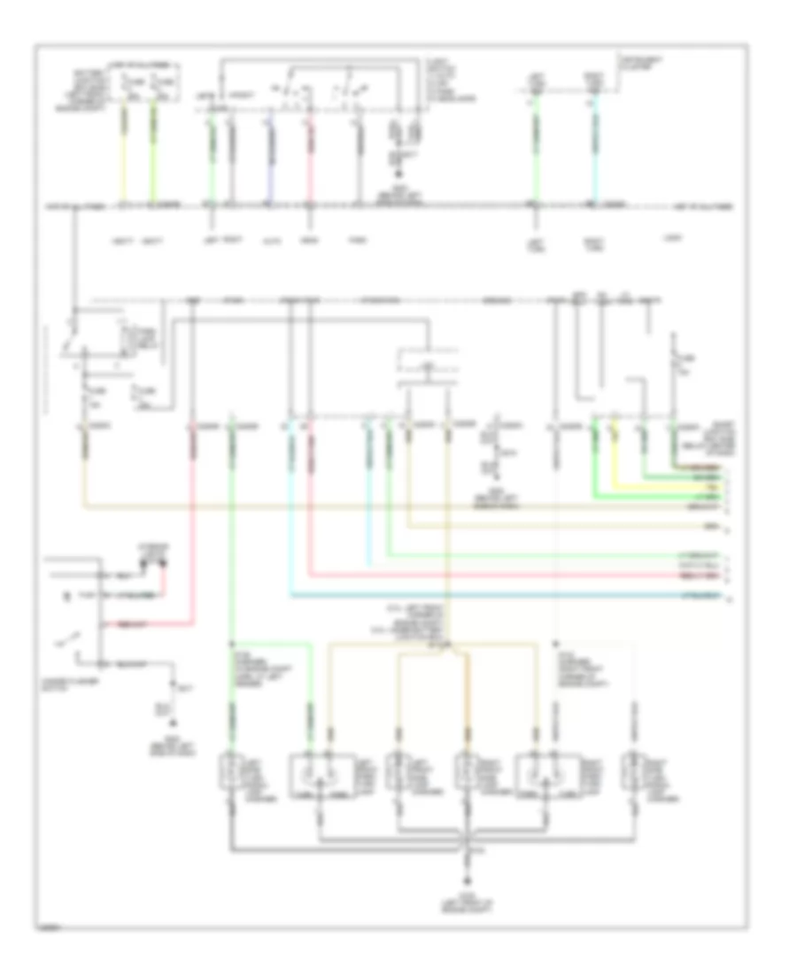 Exterior Lamps Wiring Diagram, Except Hybrid (1 of 2) for Ford Escape 2006