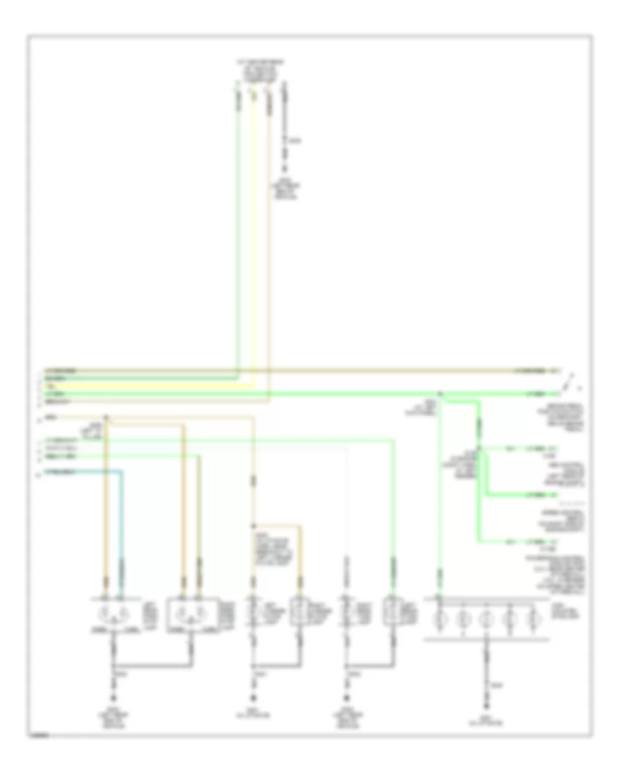Exterior Lamps Wiring Diagram, Except Hybrid (2 of 2) for Ford Escape 2006