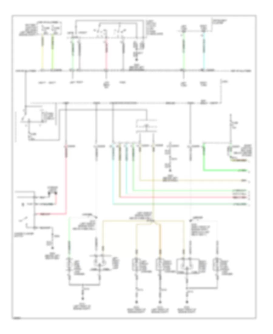 Exterior Lamps Wiring Diagram Hybrid 1 of 2 for Ford Escape 2006