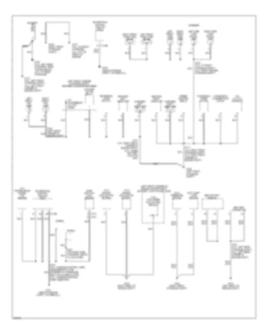 Ground Distribution Wiring Diagram Except Hybrid 1 of 3 for Ford Escape 2006
