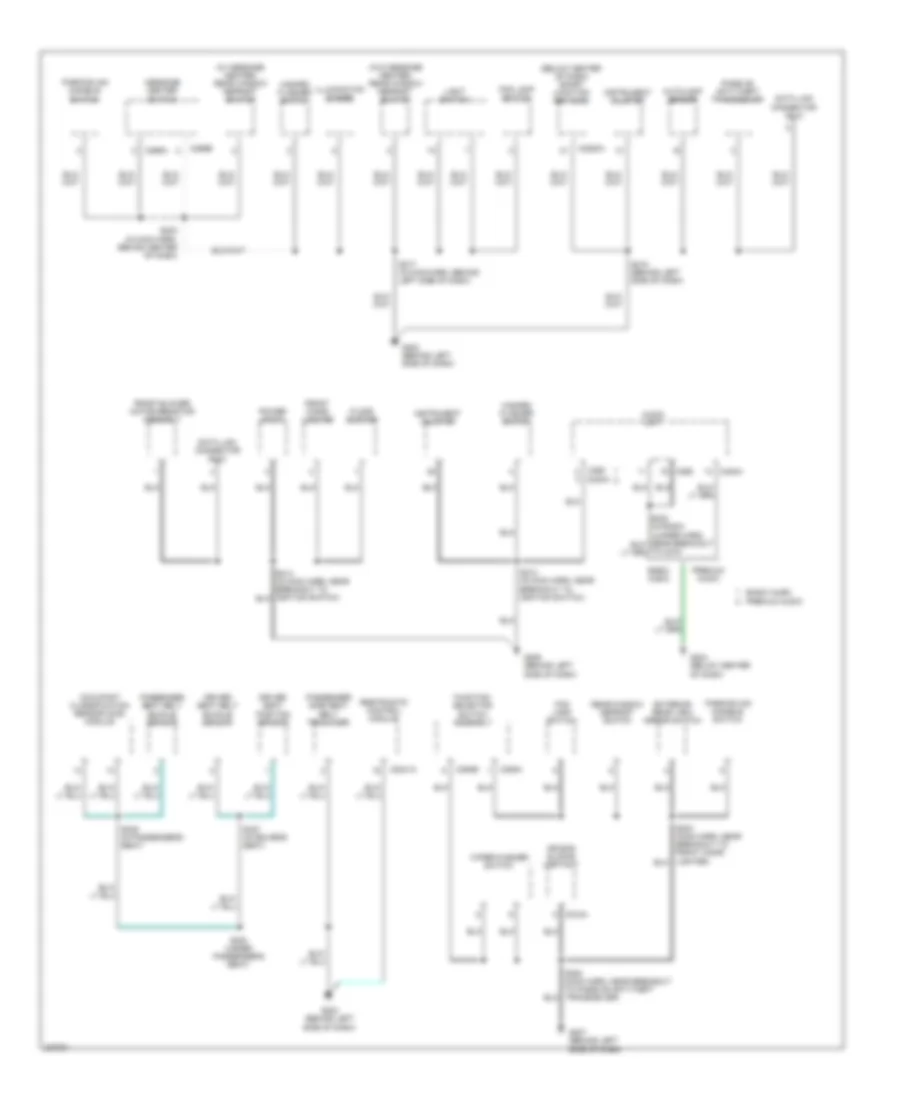 Ground Distribution Wiring Diagram Except Hybrid 2 of 3 for Ford Escape 2006