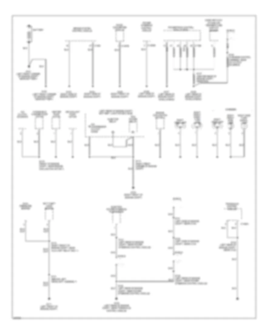 Ground Distribution Wiring Diagram Hybrid 1 of 4 for Ford Escape 2006