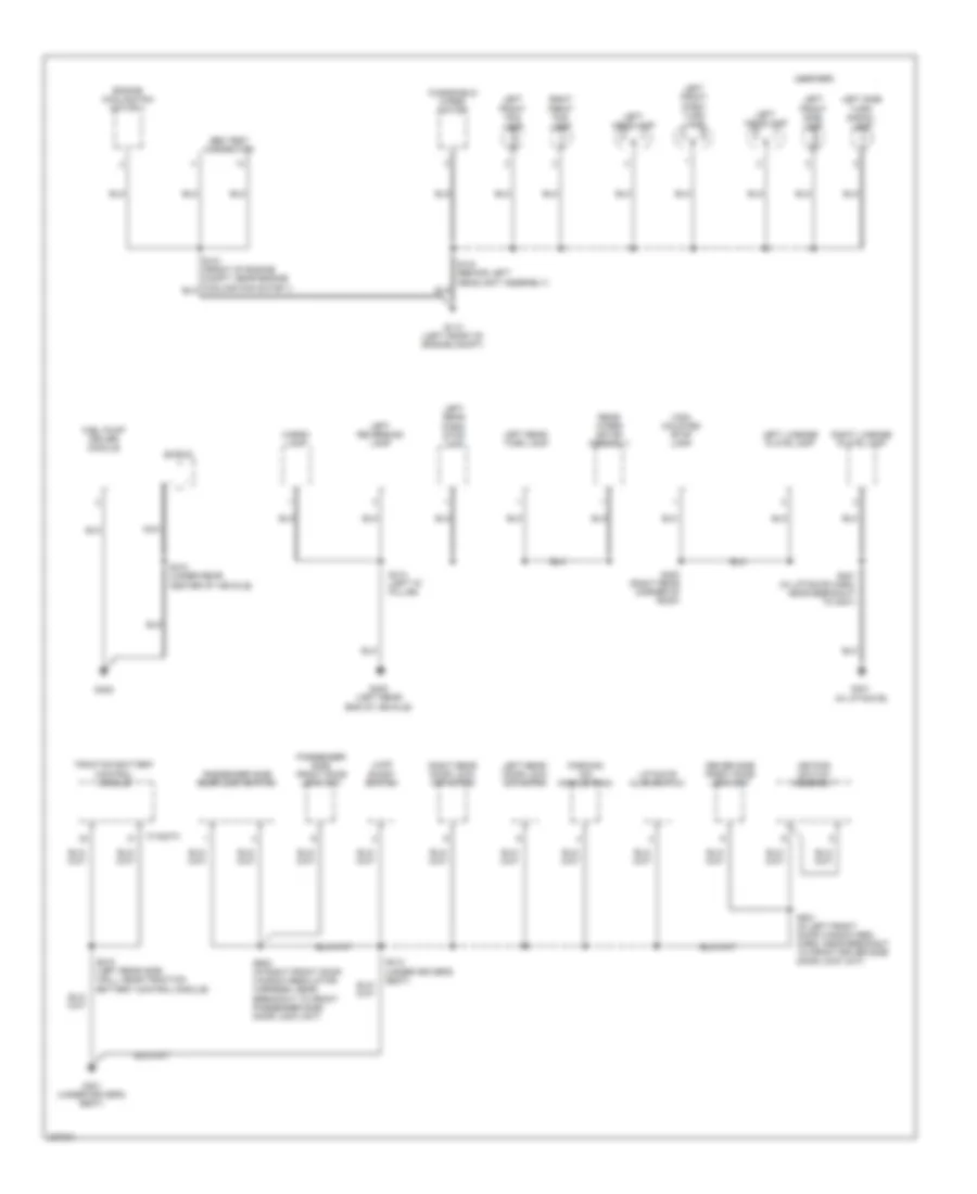 Ground Distribution Wiring Diagram Hybrid 2 of 4 for Ford Escape 2006