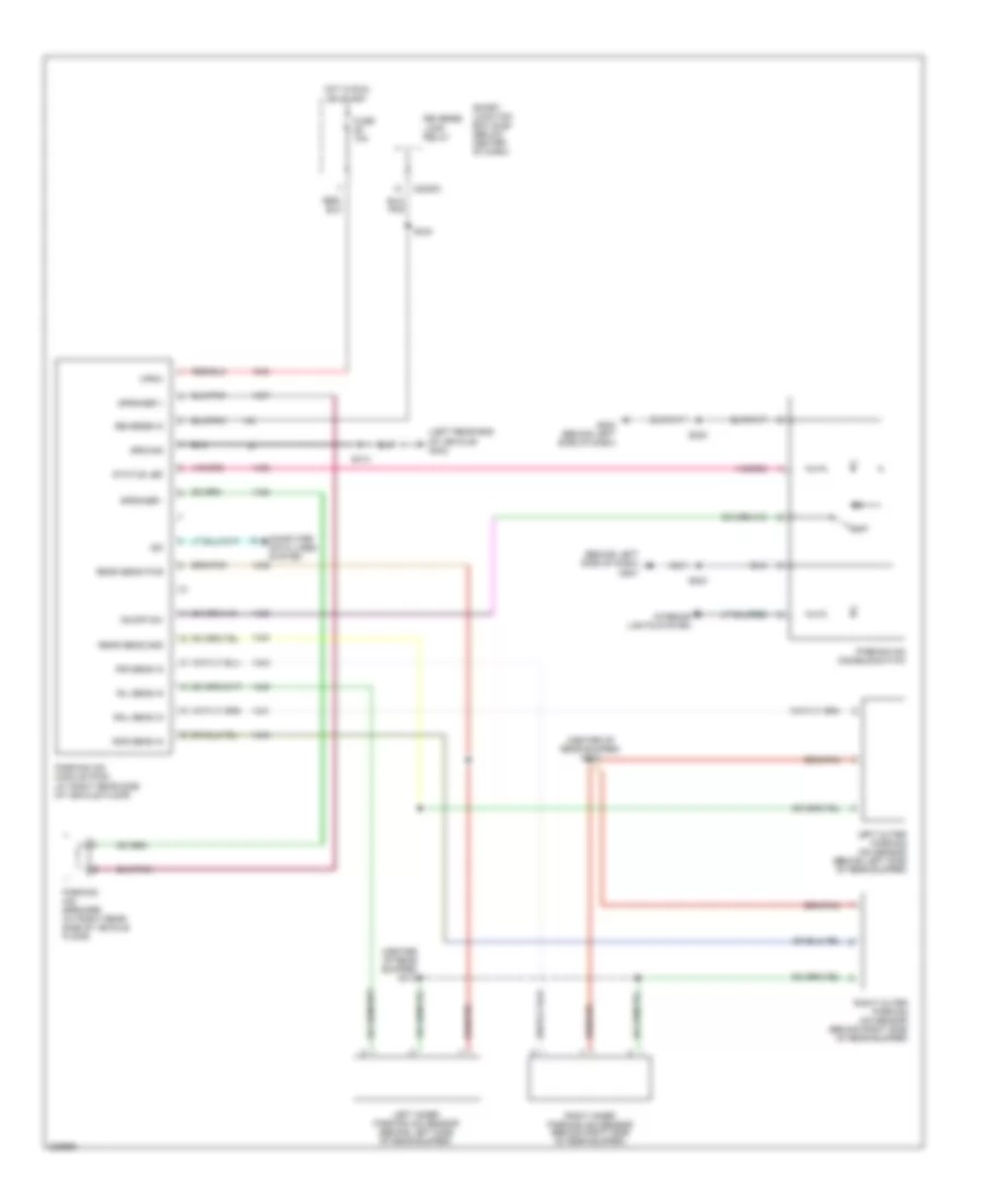 Parking Assistant Wiring Diagram, Except Hybrid for Ford Escape 2006