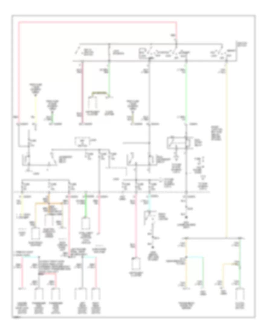 Power Distribution Wiring Diagram Except Hybrid 3 of 4 for Ford Escape 2006