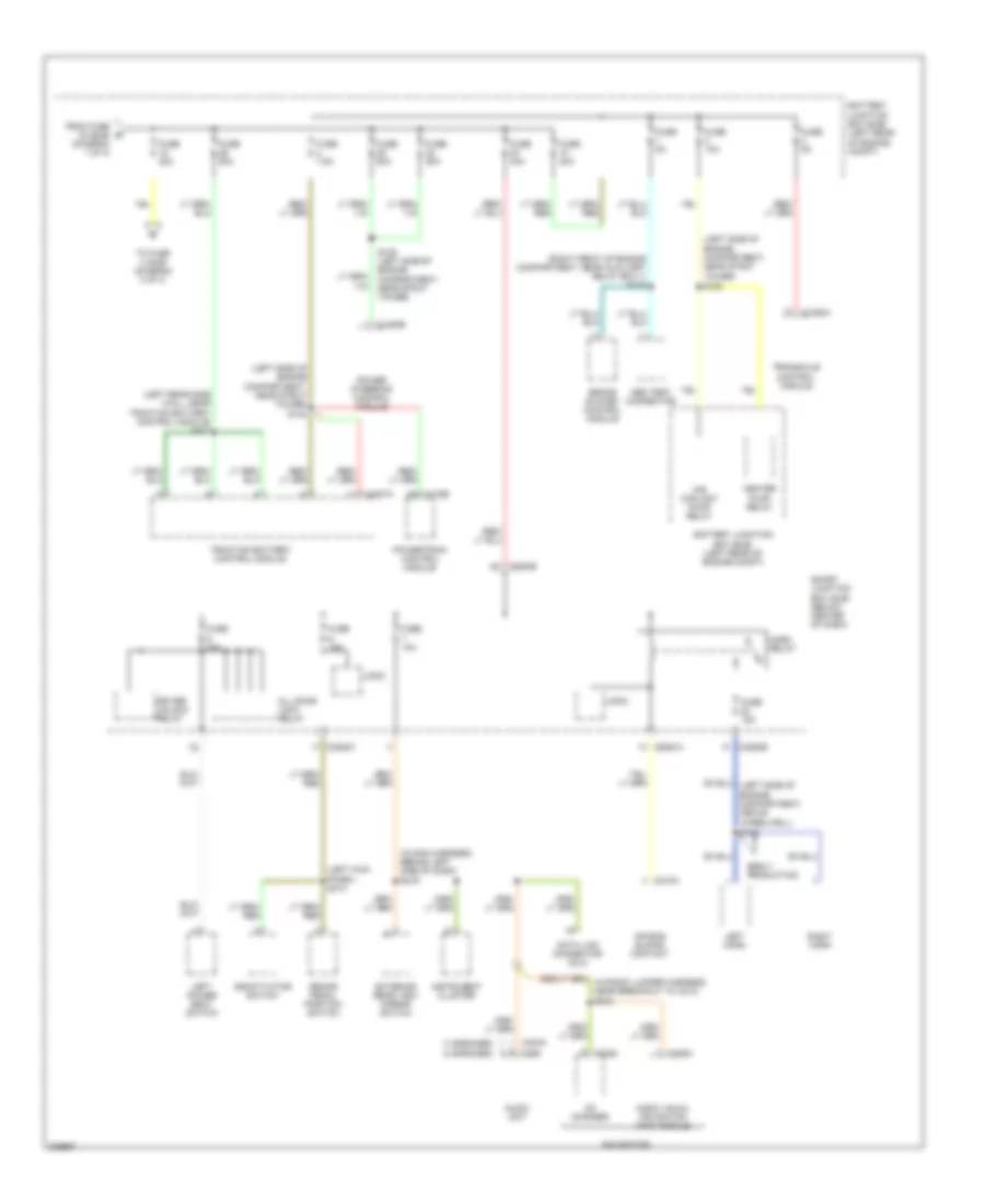 Power Distribution Wiring Diagram, Hybrid (2 of 4) for Ford Escape 2006