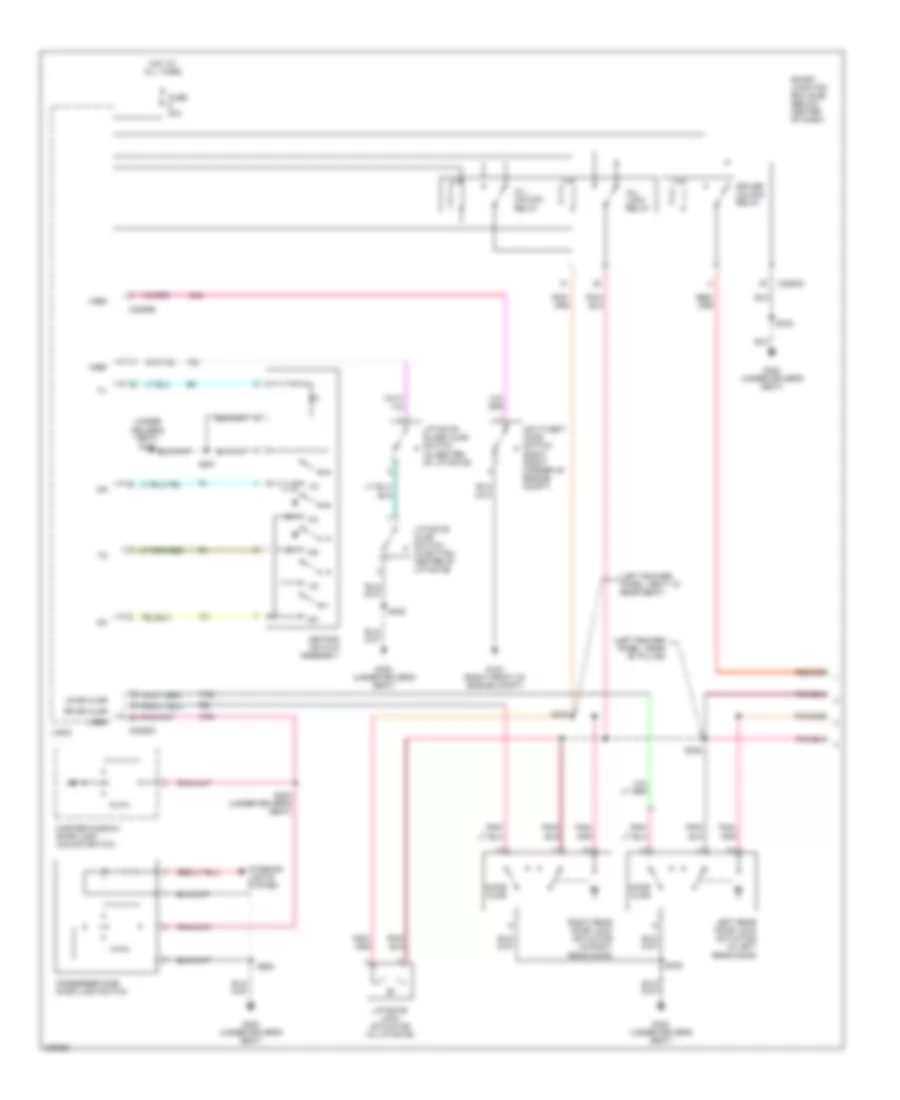 Door Lock Wiring Diagram Except Hybrid 1 of 2 for Ford Escape 2006