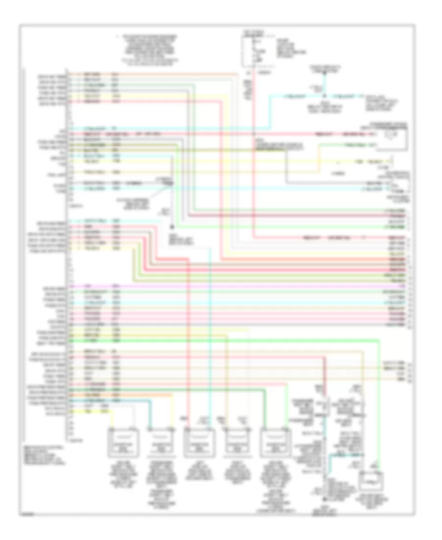 Supplemental Restraints Wiring Diagram 1 of 2 for Ford Escape 2006