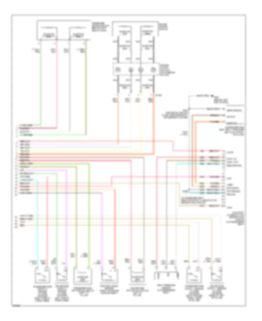 Supplemental Restraints Wiring Diagram 2 of 2 for Ford Escape 2006