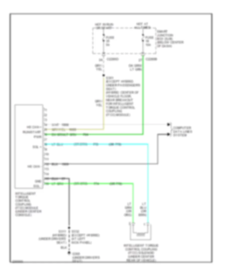 4WD Wiring Diagram for Ford Escape 2006