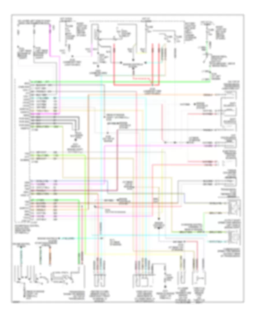 2.3L, AT Wiring Diagram, Except Hybrid for Ford Escape 2006