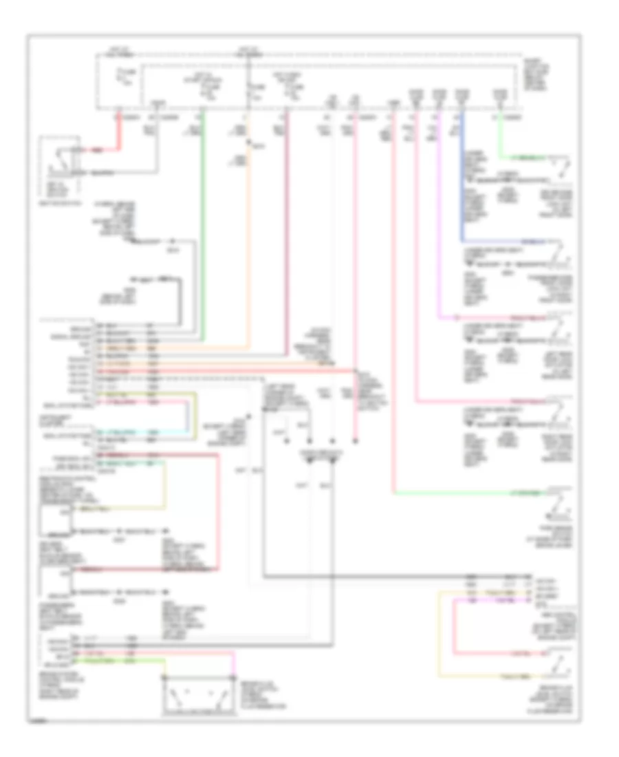 Warning Systems Wiring Diagram for Ford Escape 2006