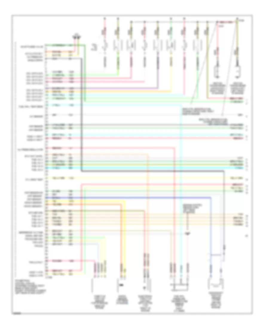 5.4L, Engine Performance Wiring Diagram, without Torqshift (1 of 5) for Ford Econoline E150 2007