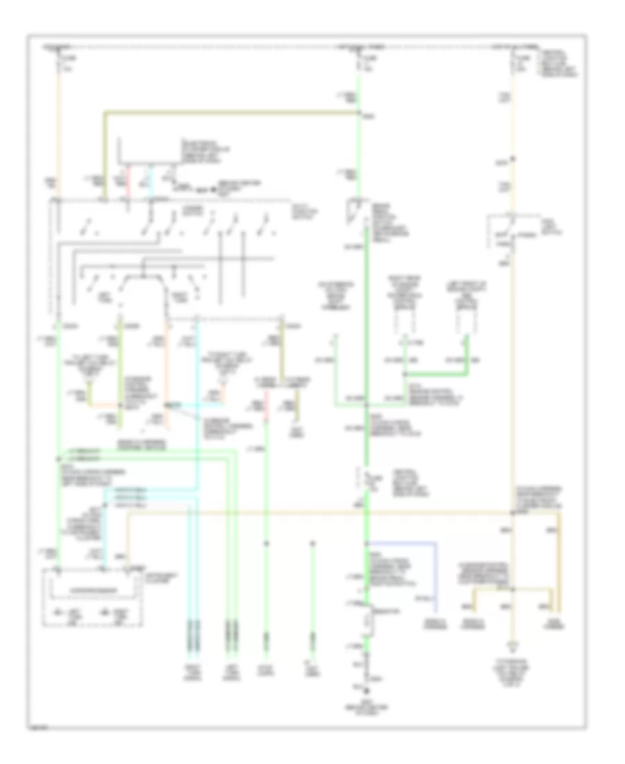 Exterior Lamps Wiring Diagram with Stripped Chassis 1 of 2 for Ford Econoline E150 2007
