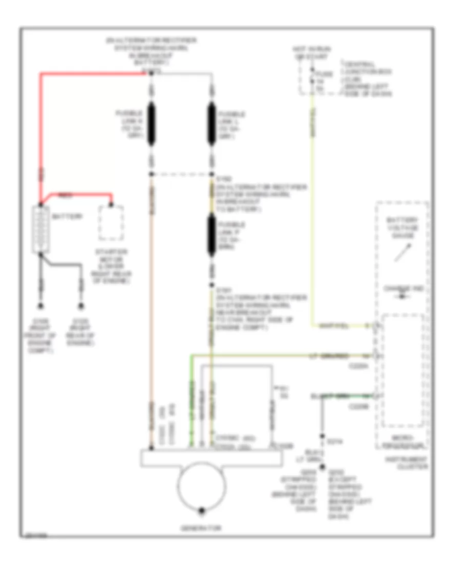 5.4L, Charging Wiring Diagram for Ford Econoline E150 2007