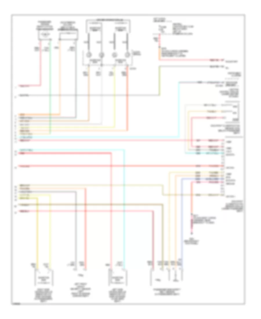 Supplemental Restraints Wiring Diagram 2 of 2 for Ford Crown Victoria LX 2008