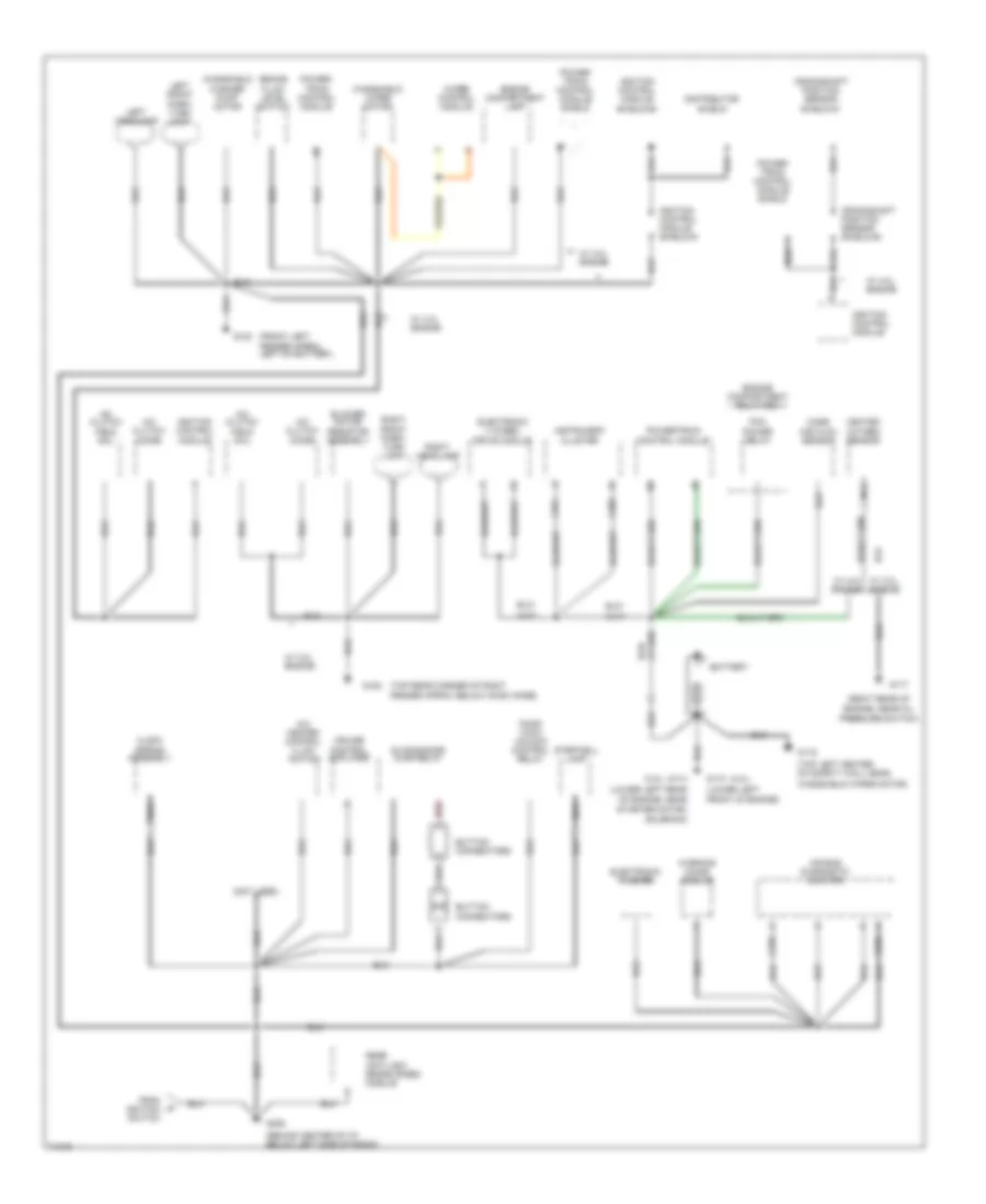 Ground Distribution Wiring Diagram 1 of 2 for Ford Aerostar 1995