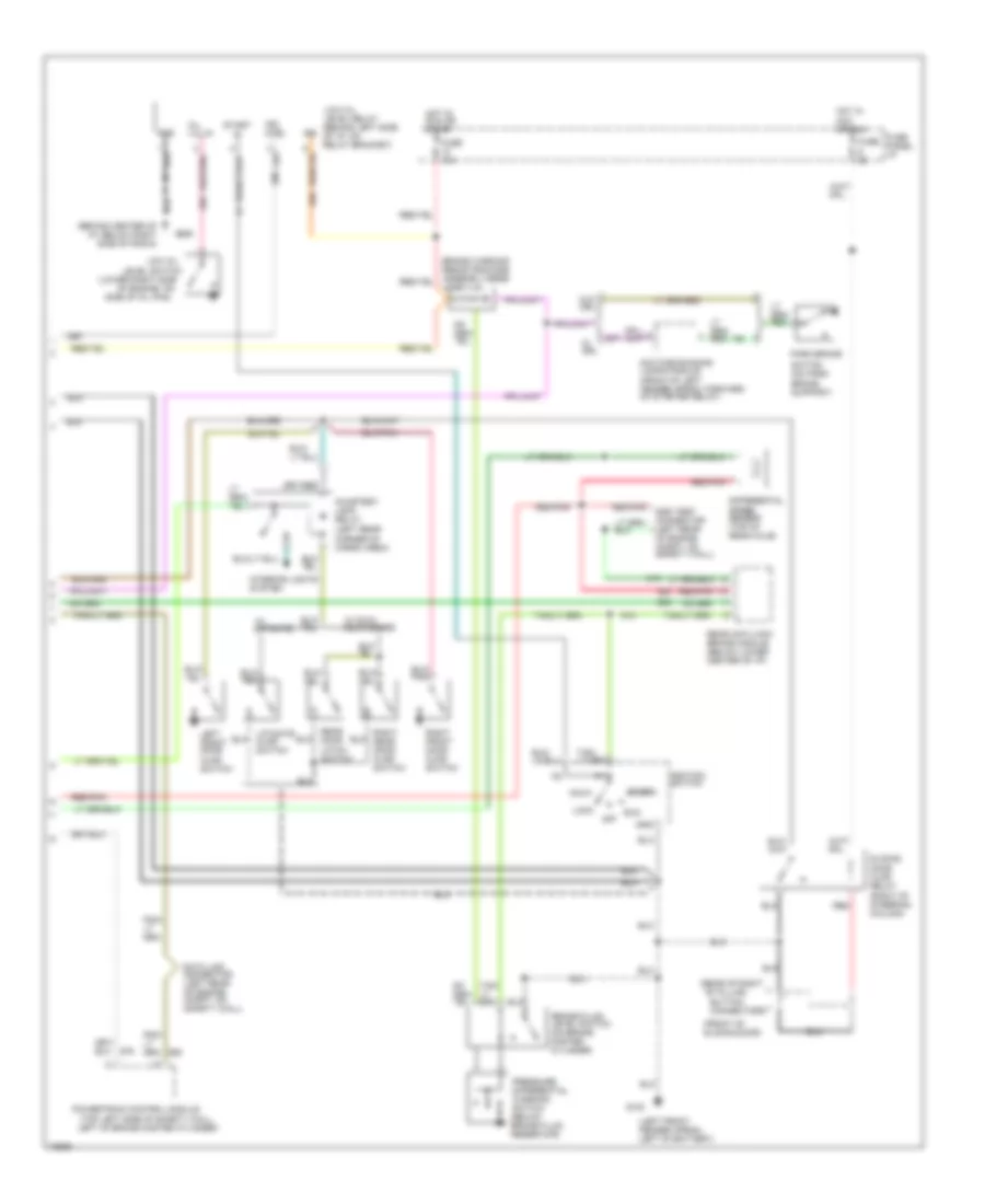 Instrument Cluster Wiring Diagram (2 of 2) for Ford Aerostar 1995