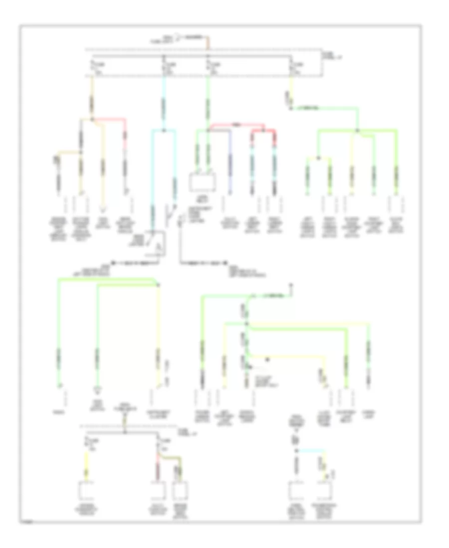 Power Distribution Wiring Diagram 2 of 4 for Ford Aerostar 1995
