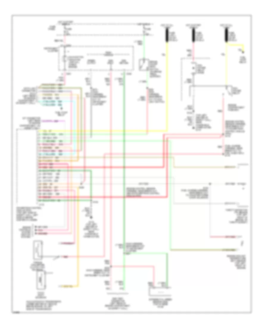 4 0L A4LD Transmission Wiring Diagram for Ford Aerostar 1995