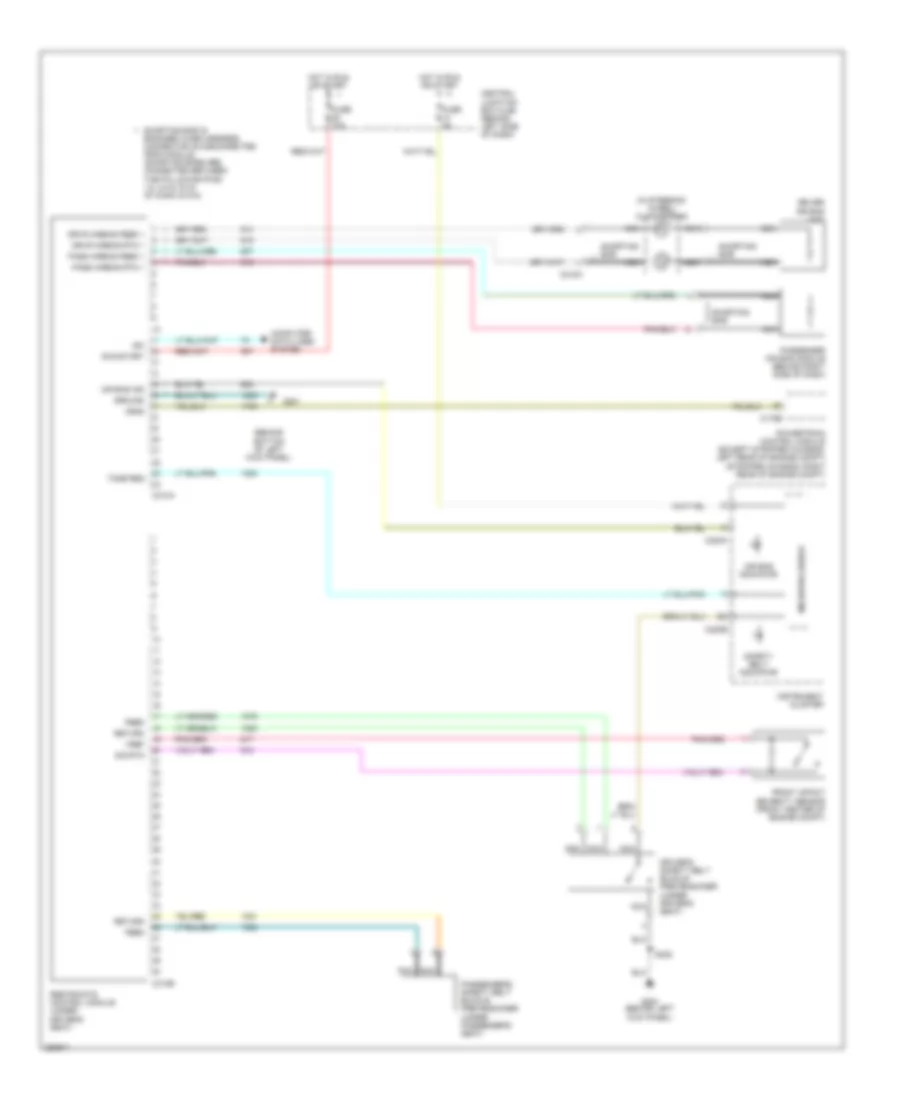 Supplemental Restraints Wiring Diagram for Ford Econoline E250 2007