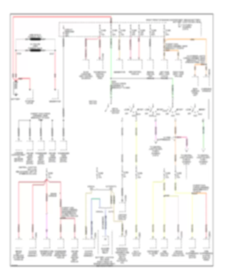 Power Distribution Wiring Diagram 1 of 5 for Ford Crown Victoria Police Interceptor 2008