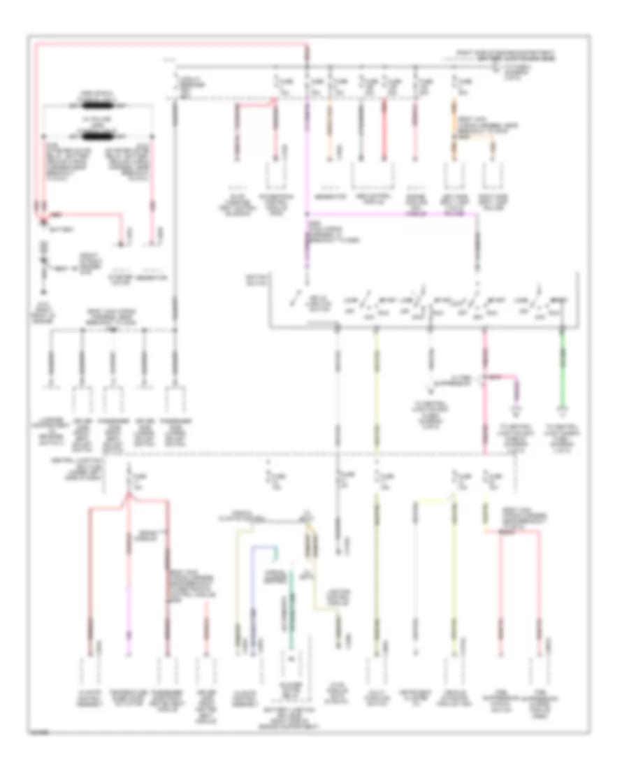 Power Distribution Wiring Diagram 1 of 5 for Ford Crown Victoria LX 2010