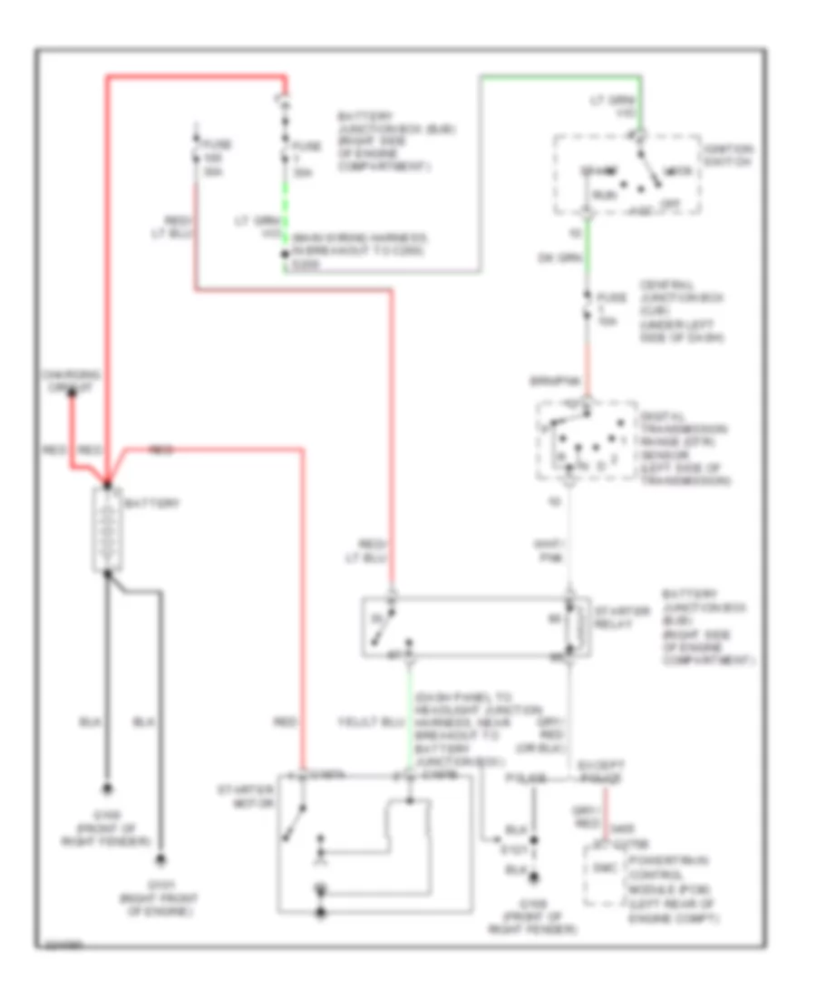 Starting Wiring Diagram for Ford Crown Victoria LX 2010