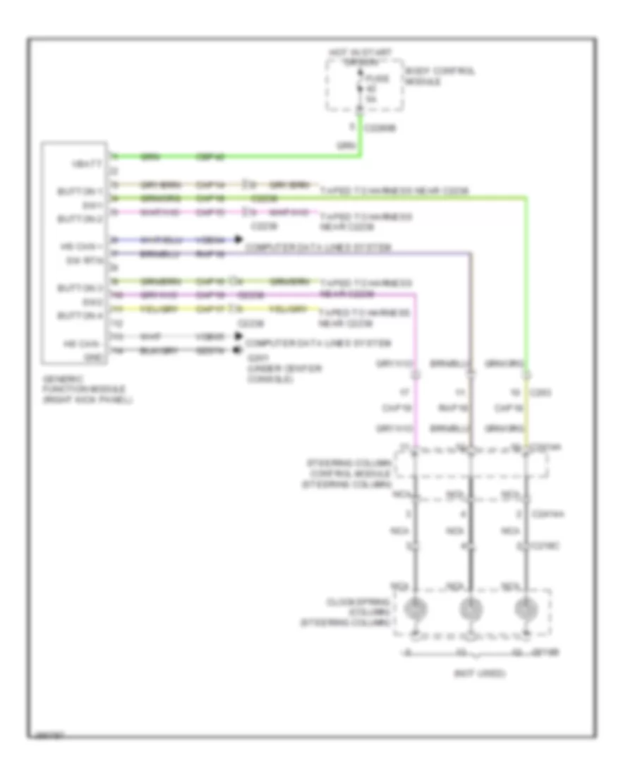Generic Electronic Module Wiring Diagram for Ford Taurus SHO 2013