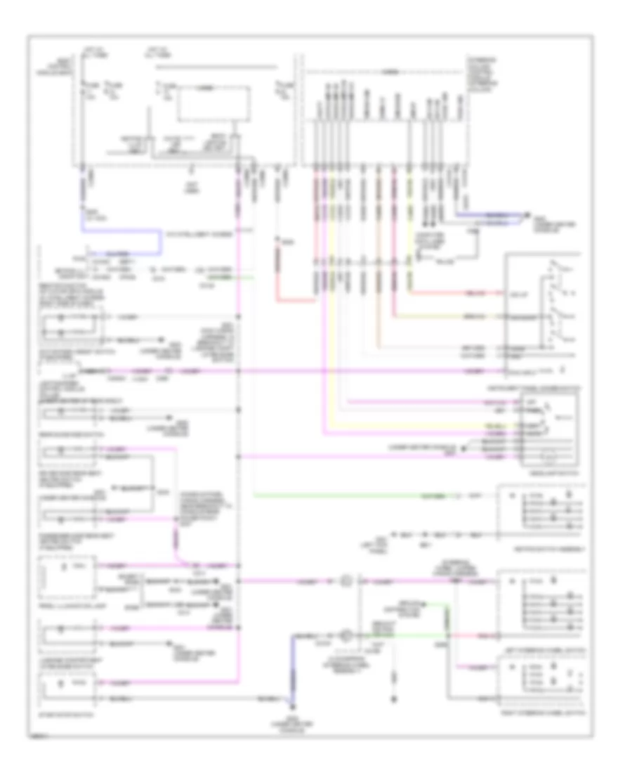 Instrument Illumination Wiring Diagram for Ford Taurus SHO 2013