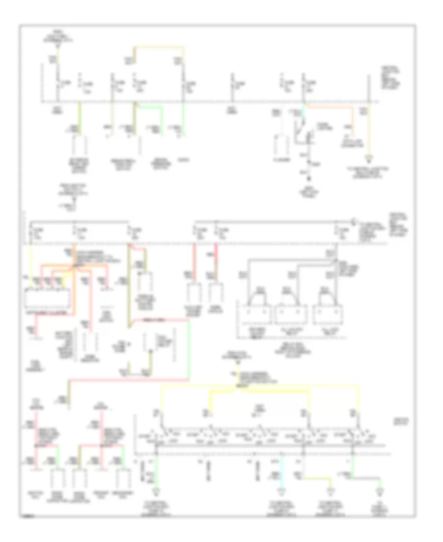 Power Distribution Wiring Diagram 2 of 4 for Ford Ranger 2000