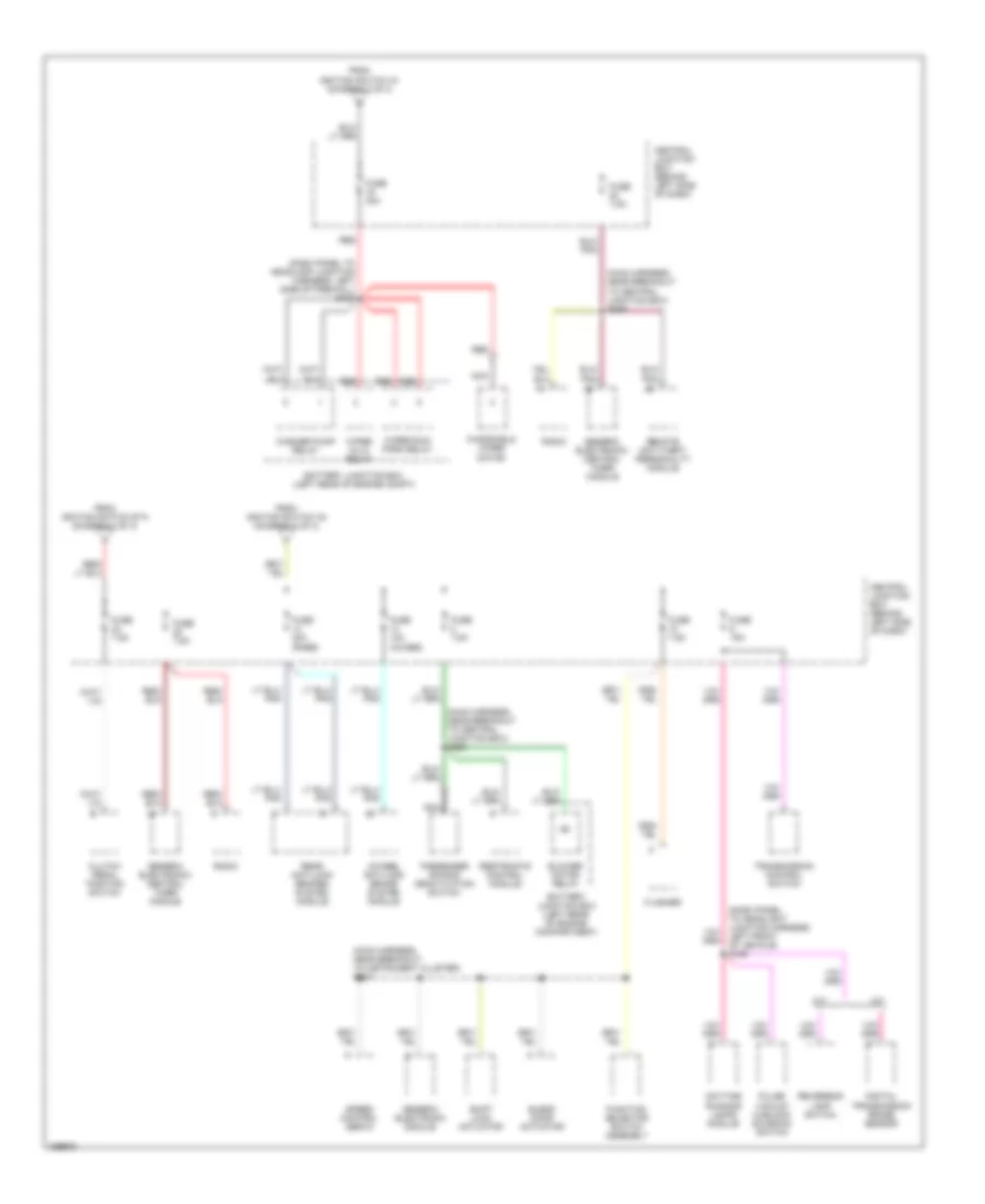 Power Distribution Wiring Diagram (3 of 4) for Ford Ranger 2000