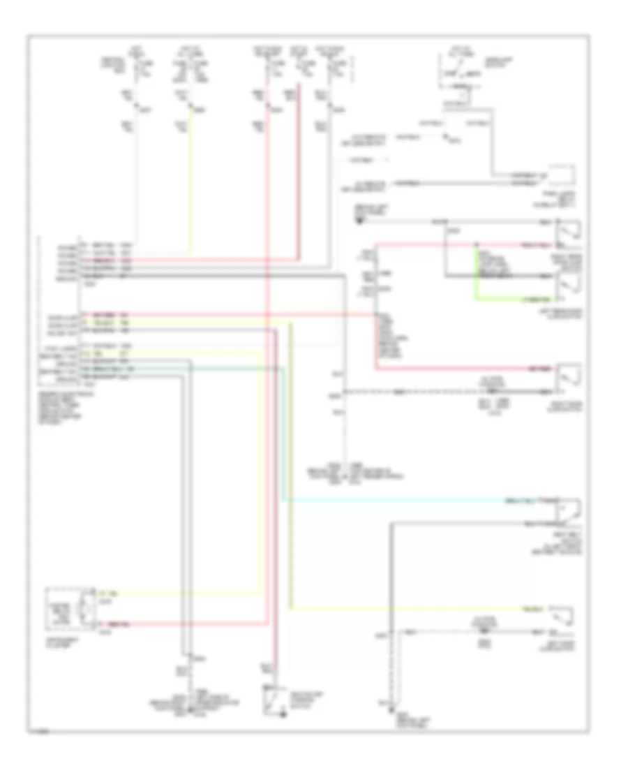 Warning System Wiring Diagrams for Ford Ranger 2000