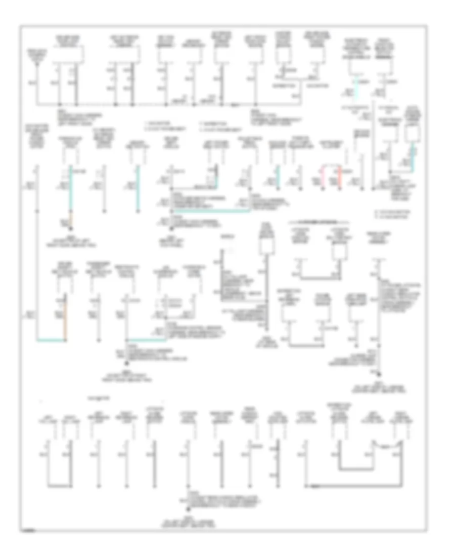 Ground Distribution Wiring Diagram (3 of 4) for Ford Expedition 2006