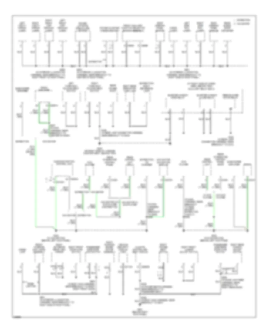 Ground Distribution Wiring Diagram 4 of 4 for Ford Expedition 2006