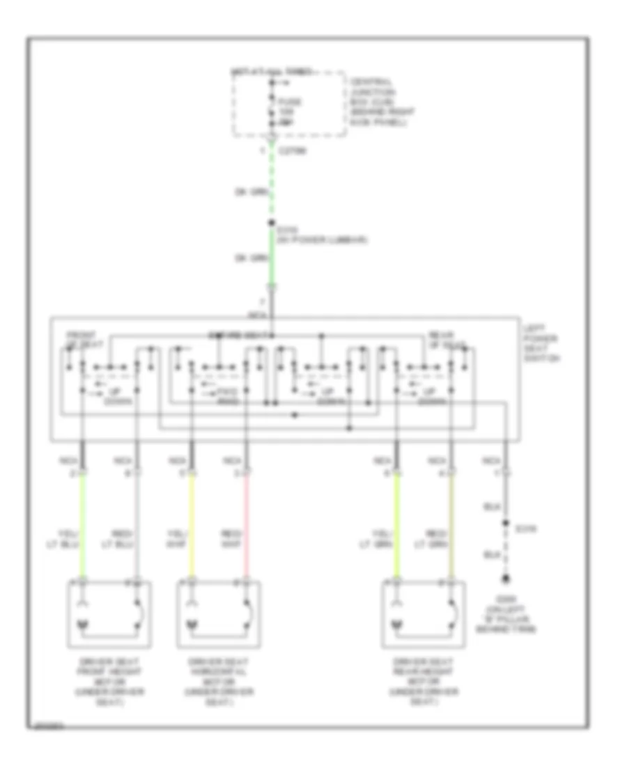 Driver Power Seat Wiring Diagram for Ford Expedition 2006