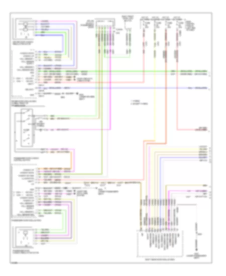 Power Windows Wiring Diagram 1 of 2 for Ford Fusion Titanium 2014