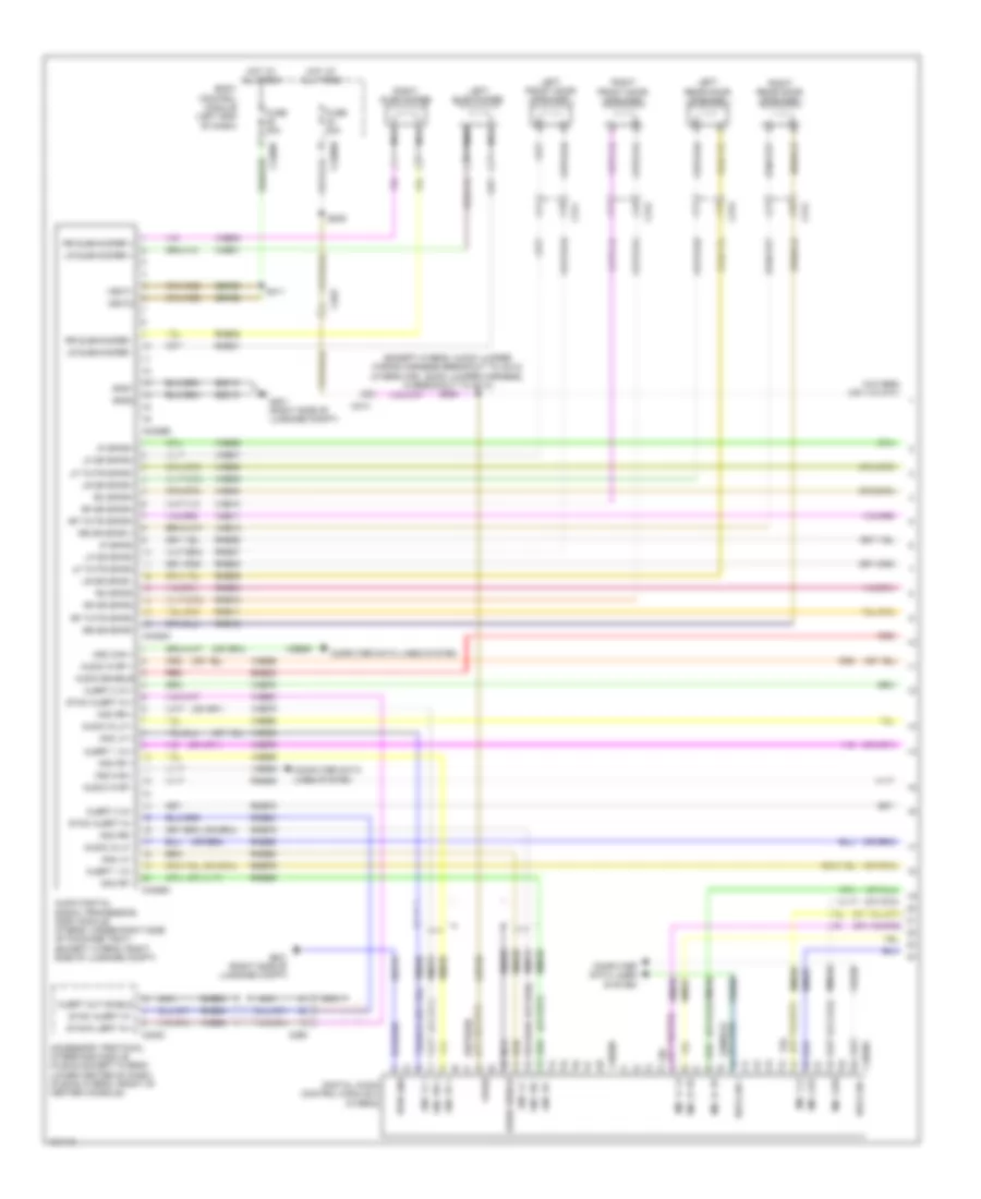 SONY Radio Wiring Diagram (1 of 3) for Ford Fusion Titanium 2014