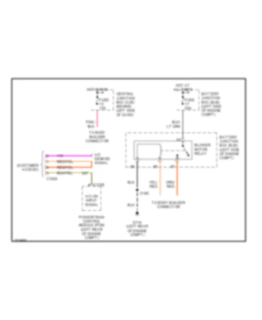 Manual A C Wiring Diagram with Stripped Chassis for Ford Econoline E350 Super Duty 2007