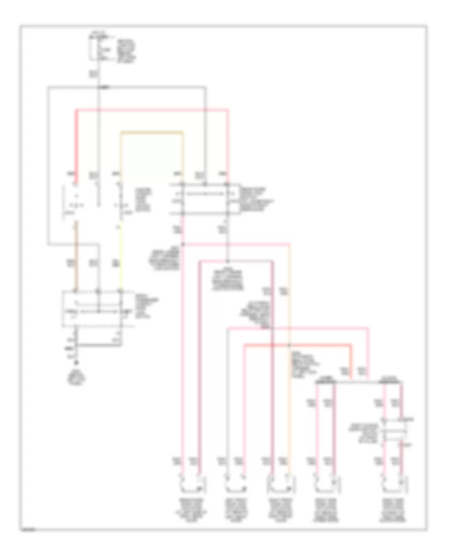 Power Door Locks Wiring Diagram, without Cutaway Chassis without Keyless Entry for Ford Econoline E350 Super Duty 2007