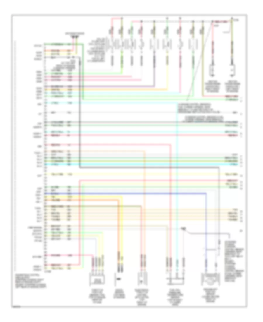 5.4L, Engine Performance Wiring Diagram, without Torqshift (1 of 5) for Ford Cutaway E250 2008