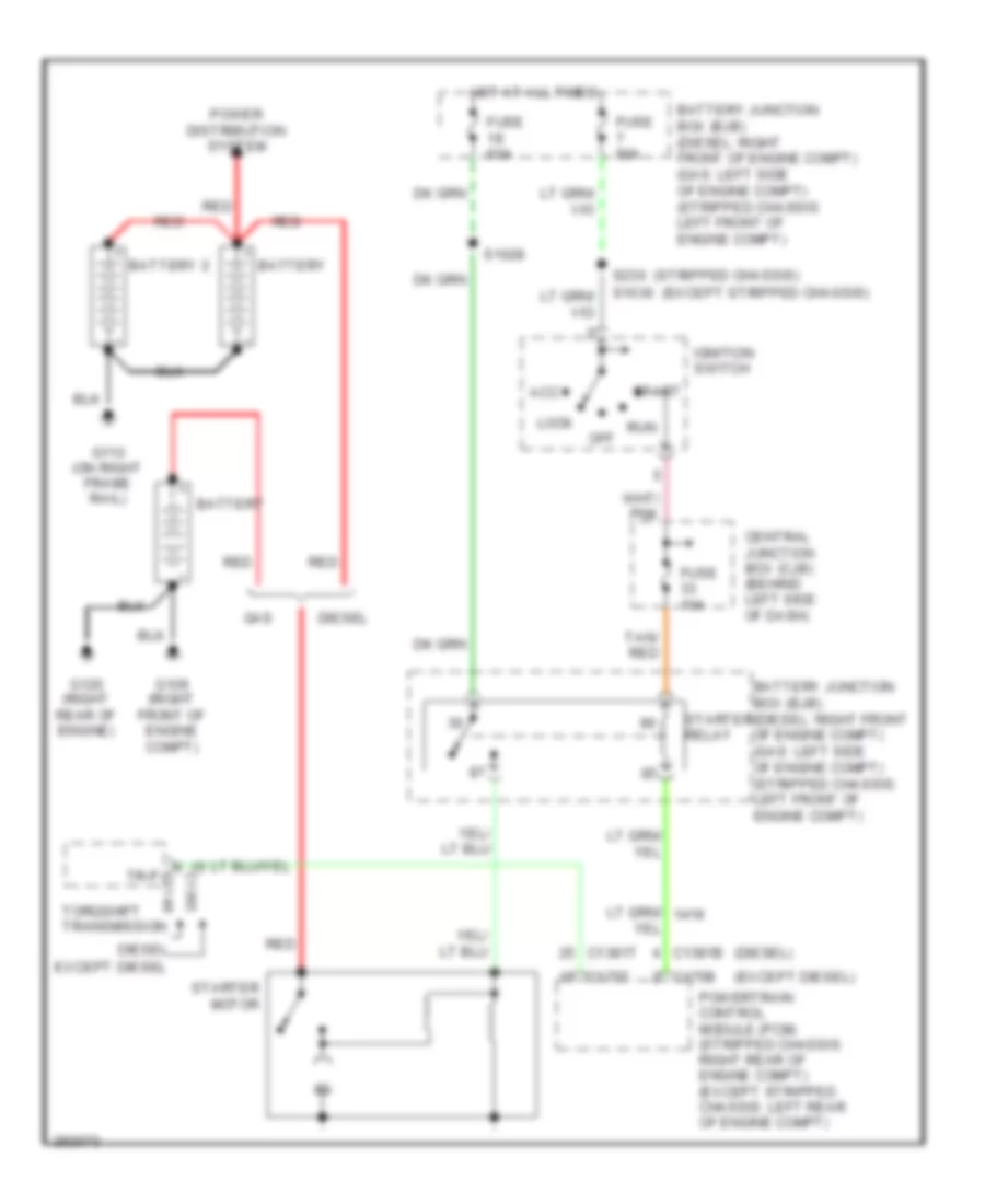 6 0L Diesel Starting Wiring Diagram for Ford Cutaway E250 2008