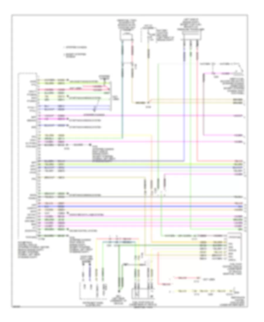 5.4L, Engine Performance Wiring Diagram, with Torqshift (1 of 5) for Ford E-150 XL 2013